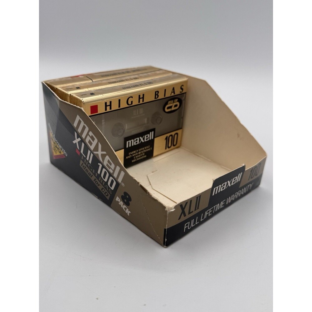Maxell XLII High Bias Cassette Tape Lot of 3 2x100 Min 1x90 Min Sealed
